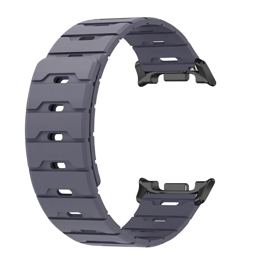 Magnetiskt Band För Samsung Galaxy Watch 8/8classic Ultra 2025/7 47mm Tvåfärgat Silikonband För Galaxy Justerbart Sportarmband