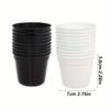 20pcs Plant Pots Small Flower Pots with Drainage Hole Durable Plastic Pots Nursery Small Flower Pot Bulk for Plants JXB