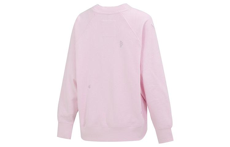 Adidas Sweatshirts Women's Pink Crew Neck Moderate Regular IC0812