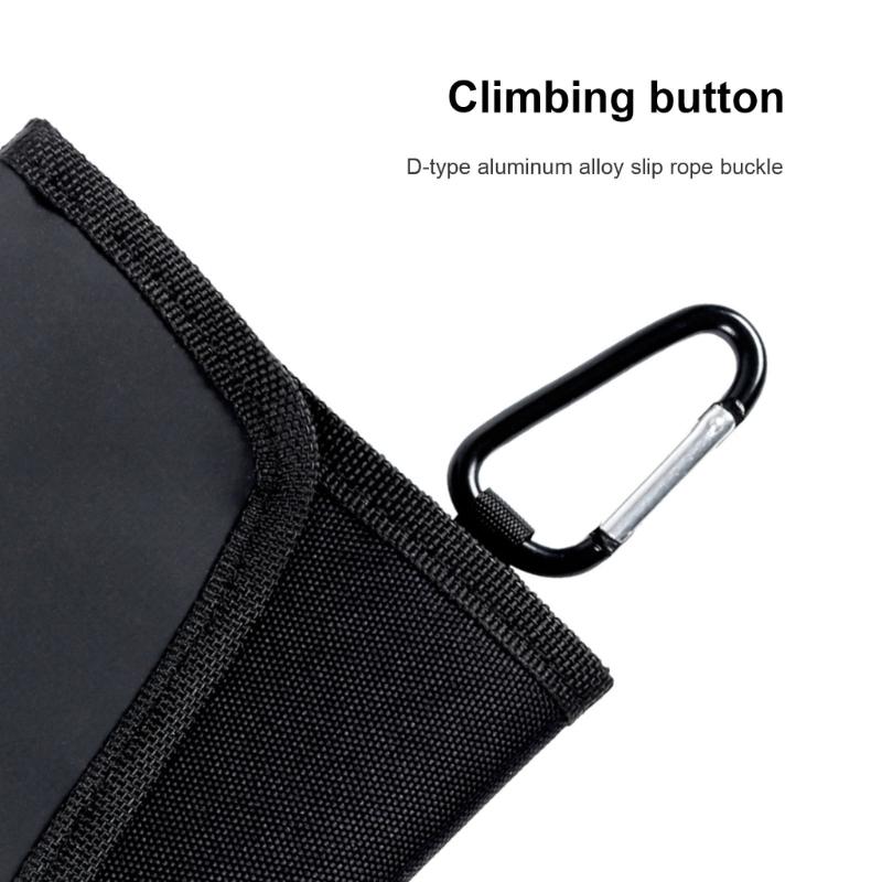 Fishing Tackle Binder Bag Multifunction Soft Plastic Baits Binder Worm Storage Pouch with Lure Bag D Carabiner