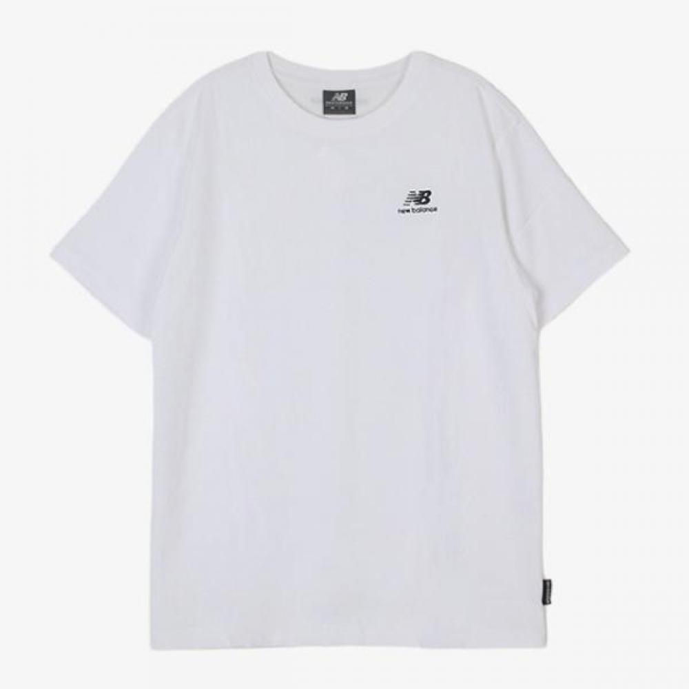 New Balance Half Club Unisex EssenTial Small Logo T shirT whiTe Nbneec1153 1