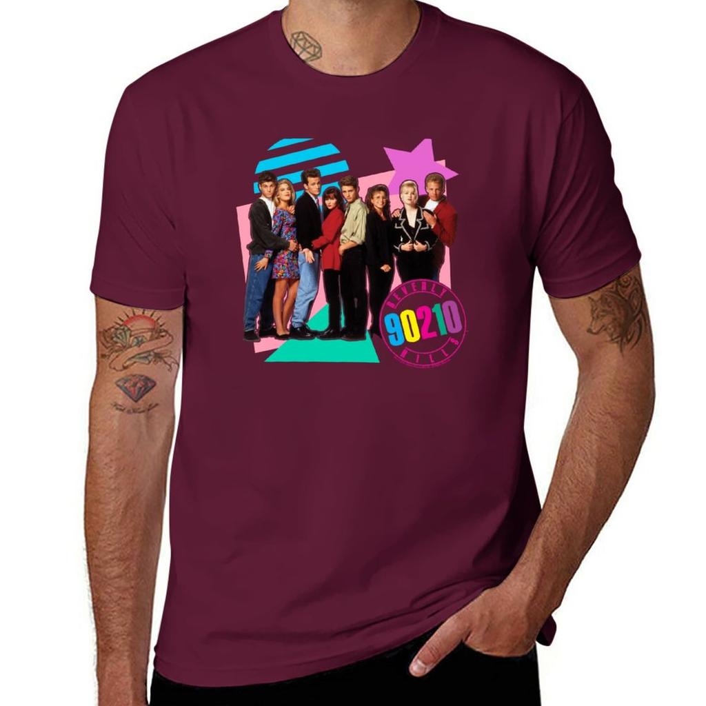 New Beverly Hills 90210 Retro Nineties Group Shot TShirt cat shirts sports fan tshirts tees black t shirt mens plain t shirts