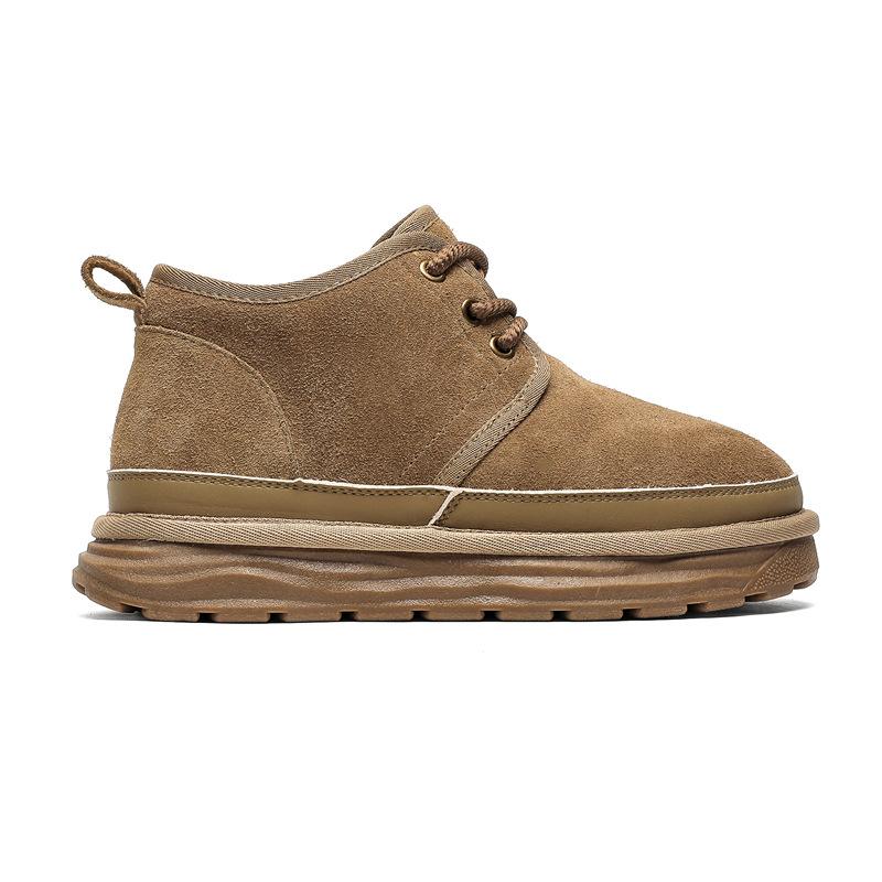 

3272 Sangpo зимние сапоги осень и зима ретро кожа толстая подошва нескользящие зимние хлопковые ботинки мужчины и женщины пары бархатные ботинки 39 - Female Size