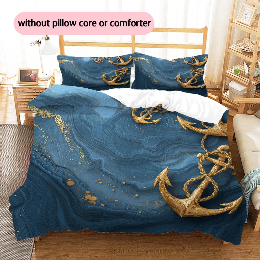 Cartoon Pattern Bedding Quilt Set Quilt Cover Pillowcase Home Decoration Birthday Gift (1 * Duvet Cover + 2 * Pillowcase, Without Core)