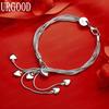 925 Sterling Silver Ormhjärta Armband Mode Smycken