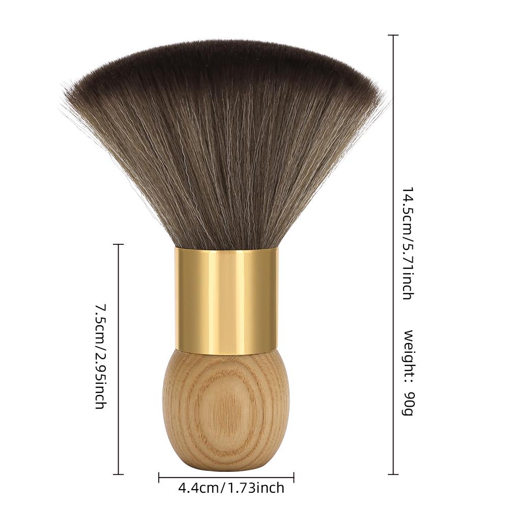 Měkký štětec Salon Speciální Čisticí Nástroj na Stříhání Vlasů Holič Domácí Hřeben na Vlasy Make-up Dřevěná Rukojeť Antistatický Stylingový Nástroj Štětec
