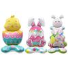 Aluminum Film Easter Rabbit Balloon Large Size Easter Balloon Standing Bunny Balloon  Kids Party