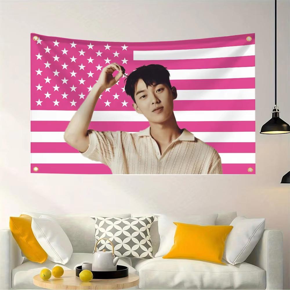 Choi Hyun Wook Funny Flags for Bedrooms Home Decor Items Outdoor Decors  Flag on the Wall Room Y2k Personalized Banners