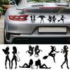 Personality Styling Reflective Auto Car Vehicle Motorcycle Devil Angel Beauty Sexy Girls for Car Trunk Decoration Decal Sticker