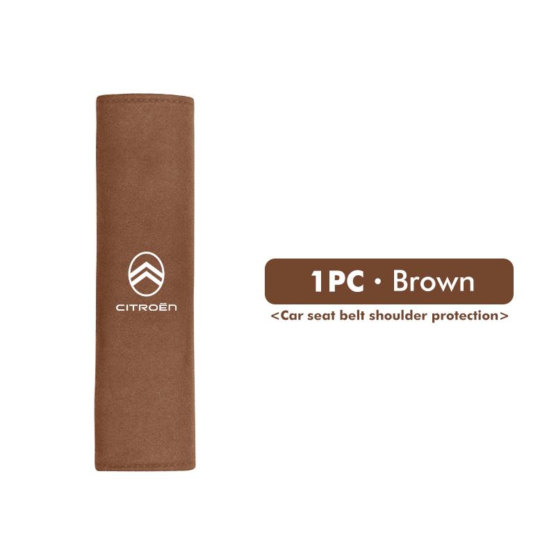 For Citroen Car Suede Seat Belt Protective Breathable Shoulder Pad Cover Auto Accessories Jumper Celysee Cactus Picasso Aircross