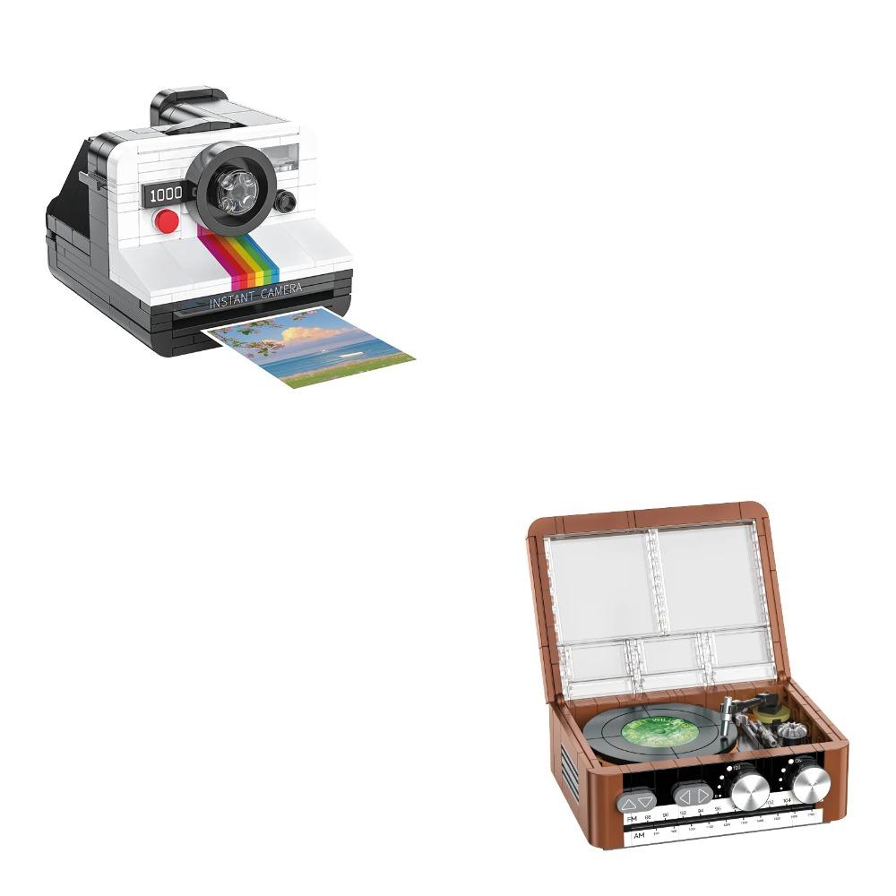 JAKI Retro Electronics Series Game Console High Brick Building Blocks MOC Model Assembly Creative Ornament Kids Birthday Gift