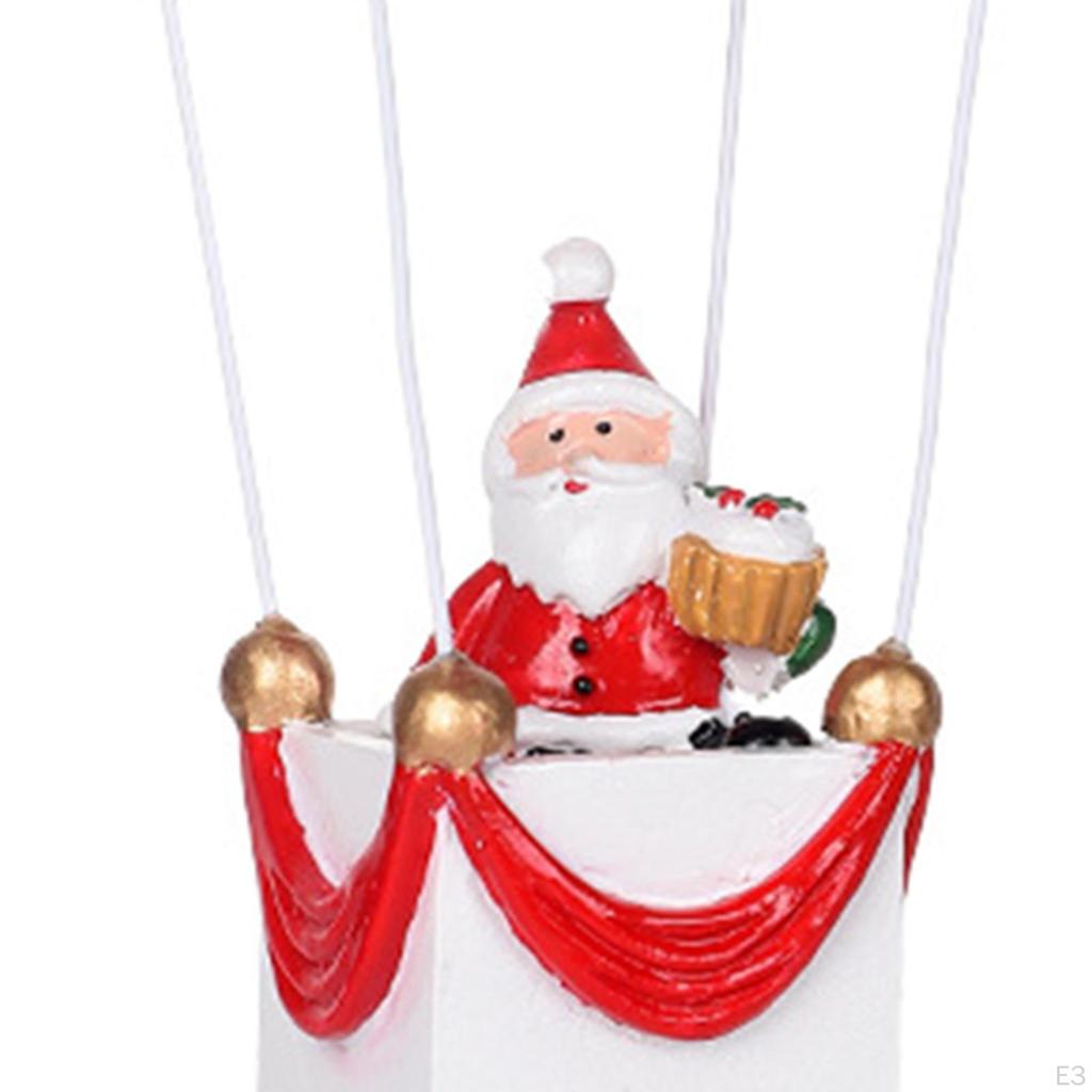 Christmas Figurine Resin Art Piece Gift for Home Display Indoor Shelf