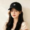 Fashion Hat Korean Hat Women's Spring and Summer Sunflower Embroidered Baseball Cap Men's and Women's Versatile Face Small Summer Shade Cap Tide