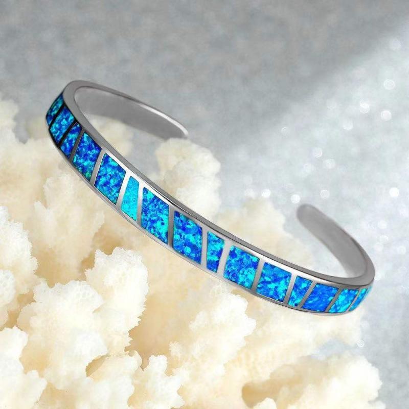 

Popular platinum blue open bracelet Korean version fashion Nezha bracelet bracelet jewelry accessories