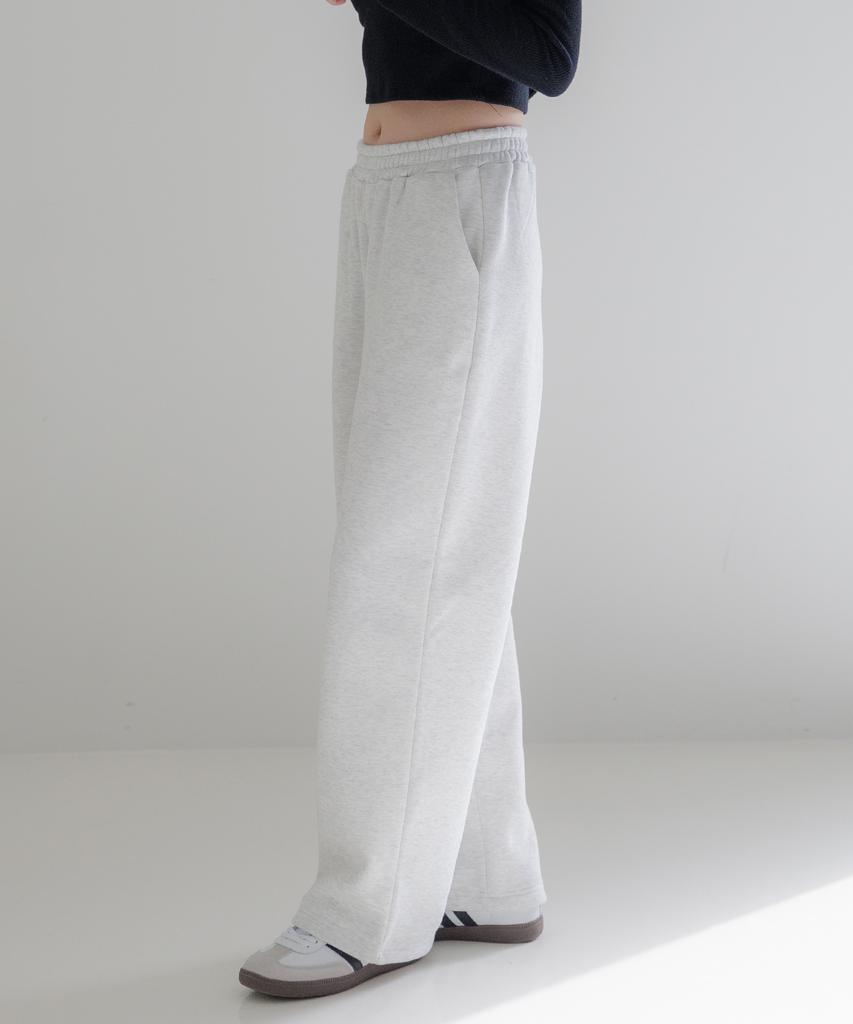 KITTY POTTERY Essentials Semi-Wide Sweatpants White Grey