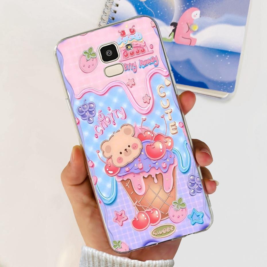 Lovely Printing Case For Samsung Galaxy J6 J6+ J600G J610G Soft Silicone TPU Back Cover For SamsungJ6 J 6 Plus 2018 Phone Cases