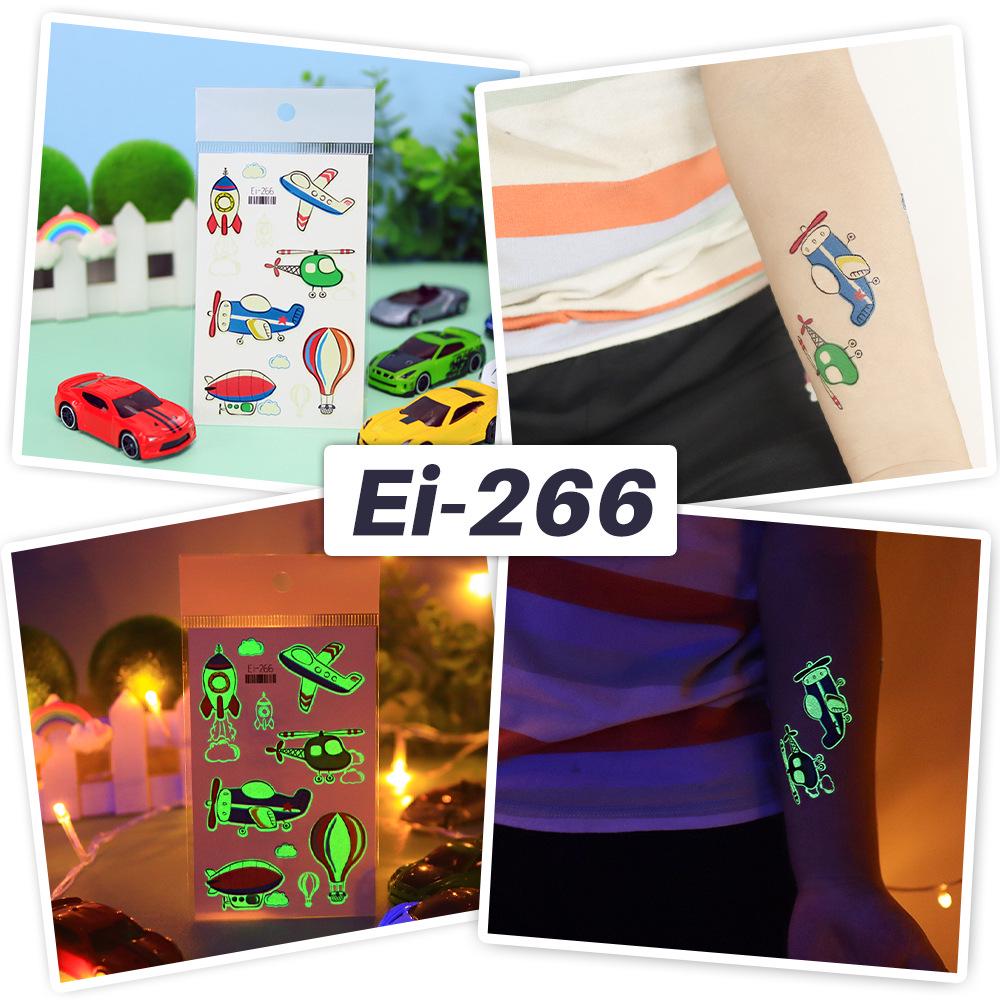 Autocolante Tatuaj Temporar Ruikalong Impermeabile Luminoase Desene Animate Trafic pentru Copii