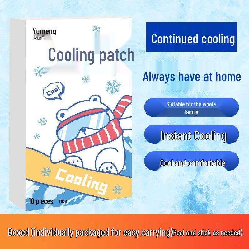 Cartoon Student Cooling Ice Patch – Fruit Flavor, Fever Relief for Summer & Military Training
