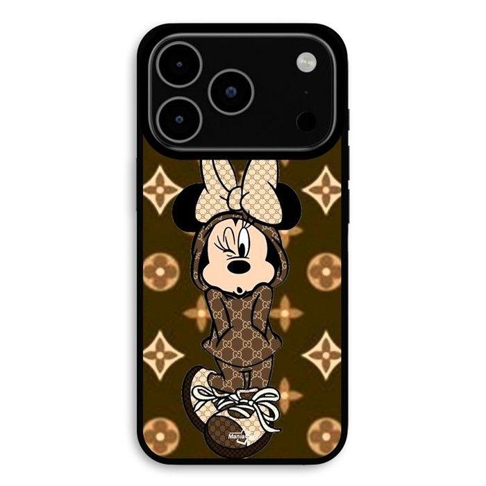 Coque Pour iPhone 17 Pro Max Minnie Disney LV marron Manoacase