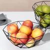 Multi-Size Iron Fruit Basket Durable Metal Wire Storage Bowl for Eggs Snacks Bread Dining Dining Table Indoor Cosmetics Storage Basket for Home