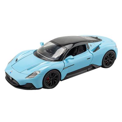 1/22 Maserati MC20 Model Samochodu Ze Stopu Metalowego Odlewany Ciśnieniowo Pojazd Dużej Skali Zabawka Model Kolekcjonerski Dźwięk i Światło Samochodzik Zabawka Prezent dla Dzieci