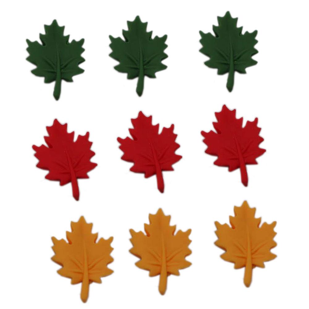 Fall Theme Leaves Series Miniature Flat Back Resin Cabochons for Scrapbooking DIY Home Decor Craft Accessories
