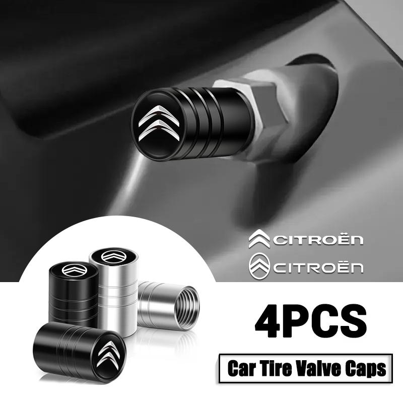 4 Stück Auto Rad Reifen Ventilkappen Luftventilabdeckung Für Citroen Berlingo C3 C4 C1 Jumper C5 C6 C2 2CV VTS DS3 DS4 DS5 RD3 Picasso Saxo
