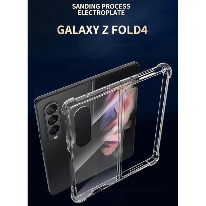 Coque Silicone - Booling - pour Samsung Galaxy Z Fold 4 - Antichoc - Transparent - Slim
