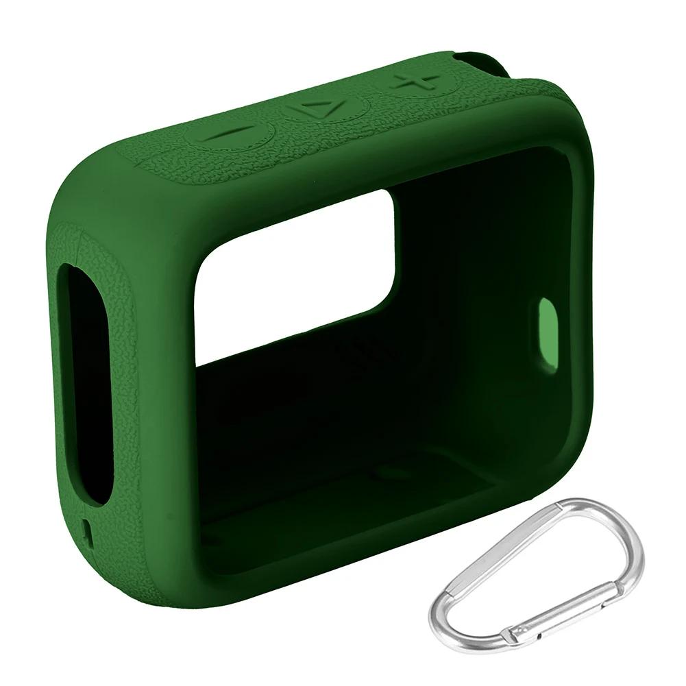 Shockproof Silicone Case for JBL GO 4 Portable Bluetooth Speaker with Carabiner for Travel and Protection
