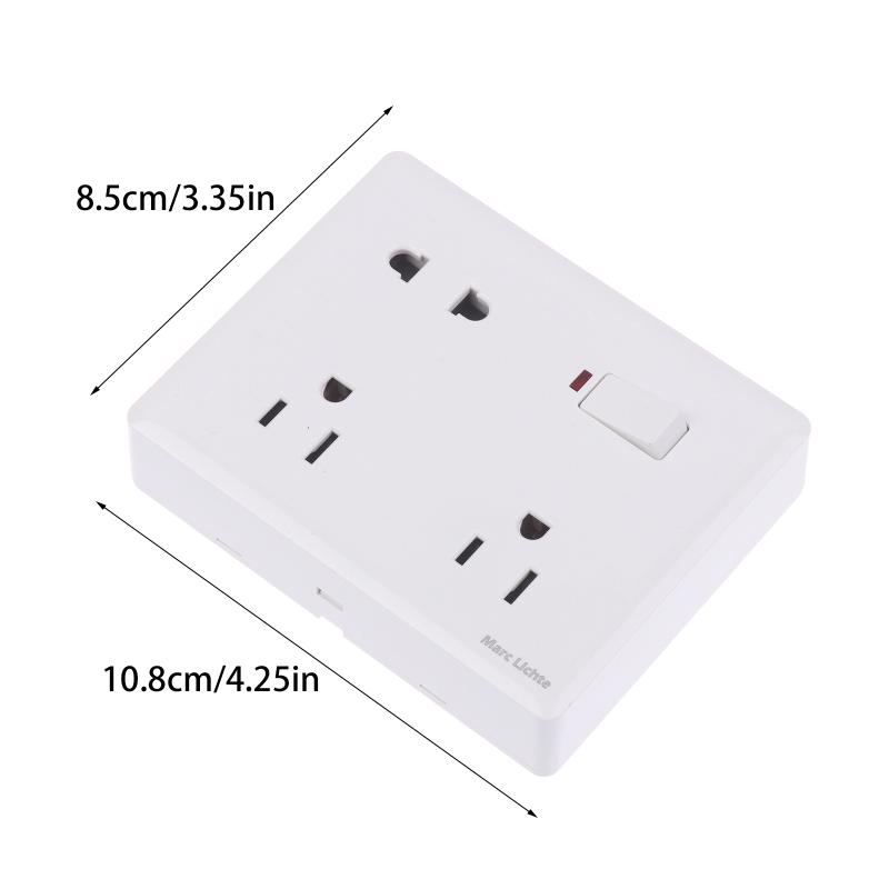 Multifunctional Eight-Hole 5Pin Power Plug Universal Wall 86 Type Two Or Three Plugs
