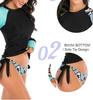 European & American Long Sleeve Women's Sun Protection Surfing Swimsuit - Flat Leg, Conservative Dive Suit