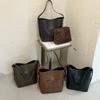 Women Large Capacity Vintage Soft PU Tote Bag with Hand Carry for Daily Commute