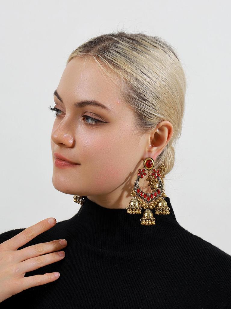Bohemian Tassel Birdcage Bell Earrings - Retro Fashion with Ethnic Flair