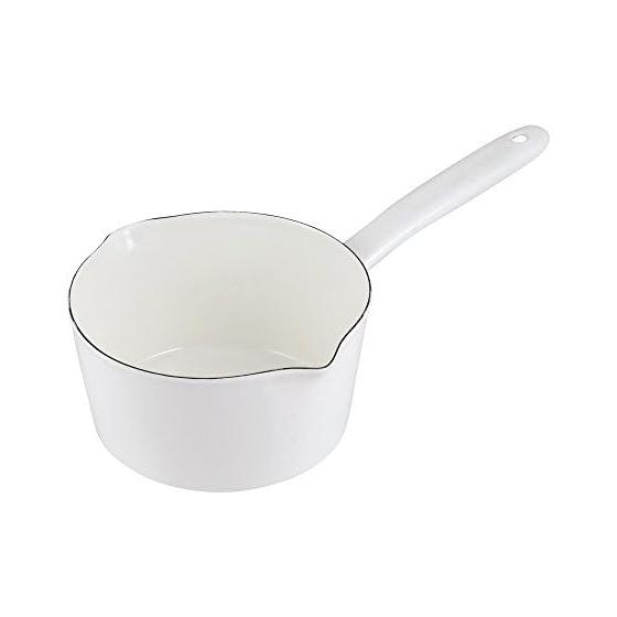 Эмалированная кастрюля для молока Pearl Metal Petit Cook 15 см, белая HB-2082