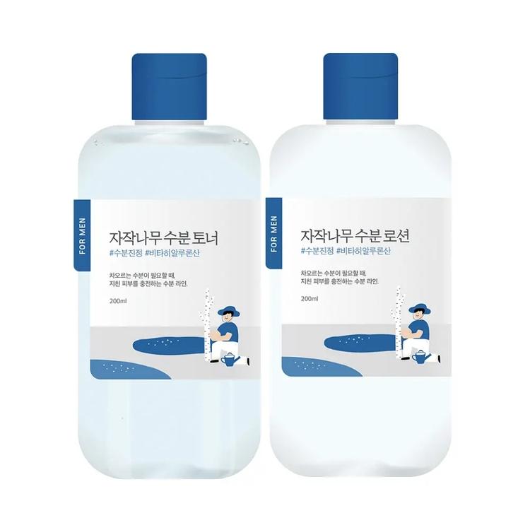 [Round Lab] For Men Birch Sap Toner & Lotion Set Hydrating Skin Care 2pcs