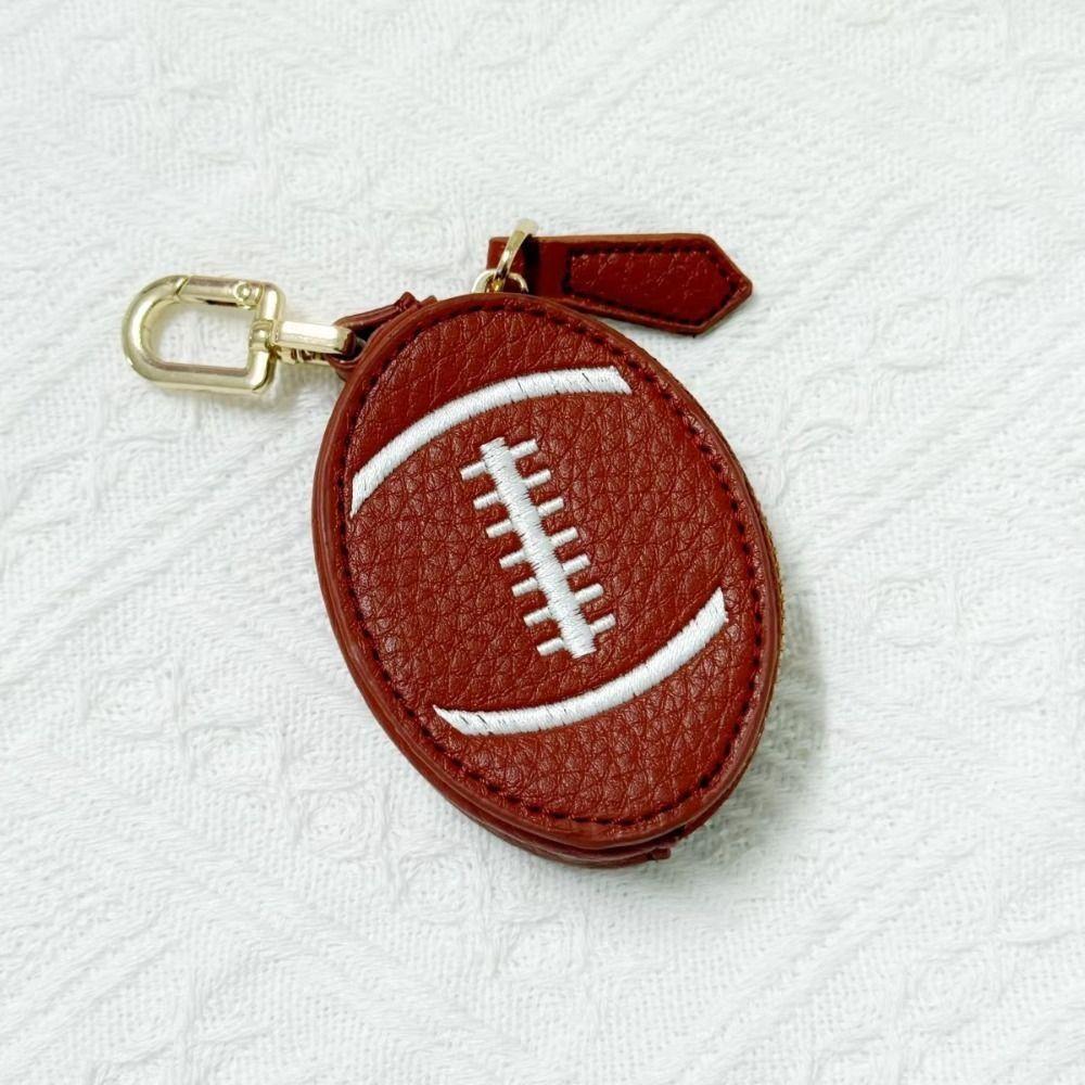Creative Mini Coin Bag PU Leather Earphone Storage Bag Keychain Coin Purse  Backpack Decoration