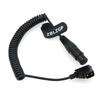 ZBLZGP D-Tap Male To XLR 4-Pin Female Power Cable (Straight, Coiled) for Blackmagic URSA Mini Pro 4.6K Camera LVM-170A, TVlogic Monitor ROLAND EDIROL