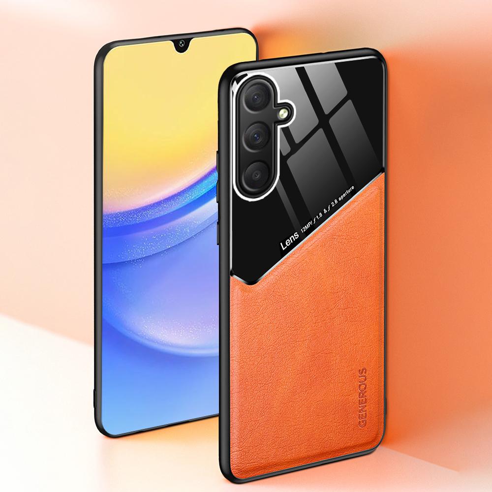 Samung A15 4G Case Leather Magnetic Back Cover For Samsung Galaxy A15 A25 A35 A55 5G A 15 25 35 55  TPU Frame Protect Fundas