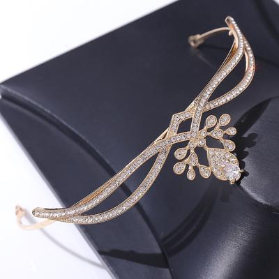 Korean Style Princess Tiara Zircon Crown for Celebrities, Wedding Accessories for Brides