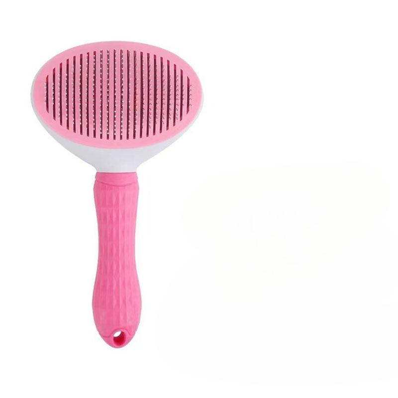 10-piece Cat and Dog Brush Beauty Set, Self-cleaning Rake Brush, Nail Clipper, Flea Comb, Bath Brush, Finger Cots