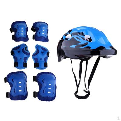 7pcs 8-62cm Helmet with Knee Elbow & Wrist Pads Set for Skateboard, Bicycle, Inline / Roller Skating