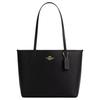 City 26 Gold Letter Embossed Leather Shoulder Bag Medium Women's Black
