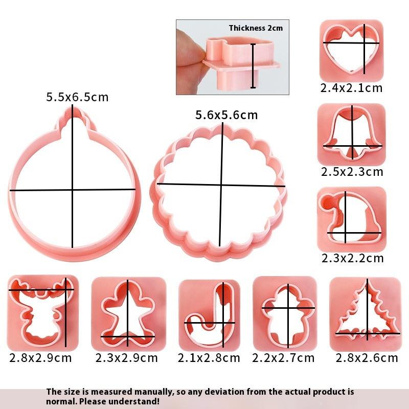 3D Vánoční vykrajovátka na sušenky Forma na sušenky Perníček Forma na sušenky Razítko Vánoční Novoroční Párty Dekorace Pečicí nástroje