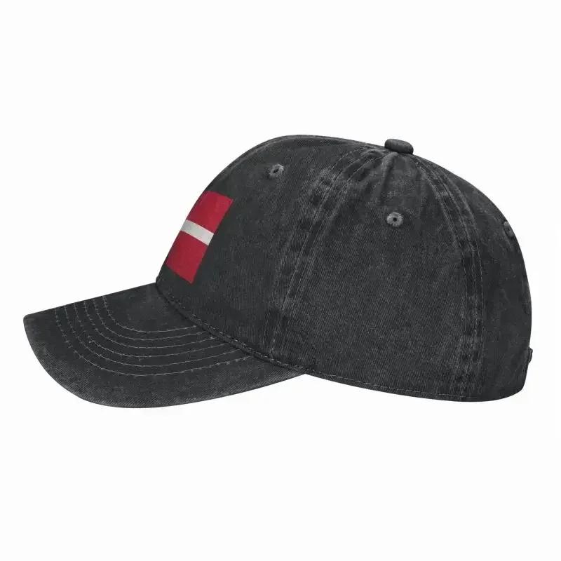 Custom Punk Unisex Cotton Flag Of Denmark Baseball Cap Adult Adjustable Dad Hat Unisex Women Sports