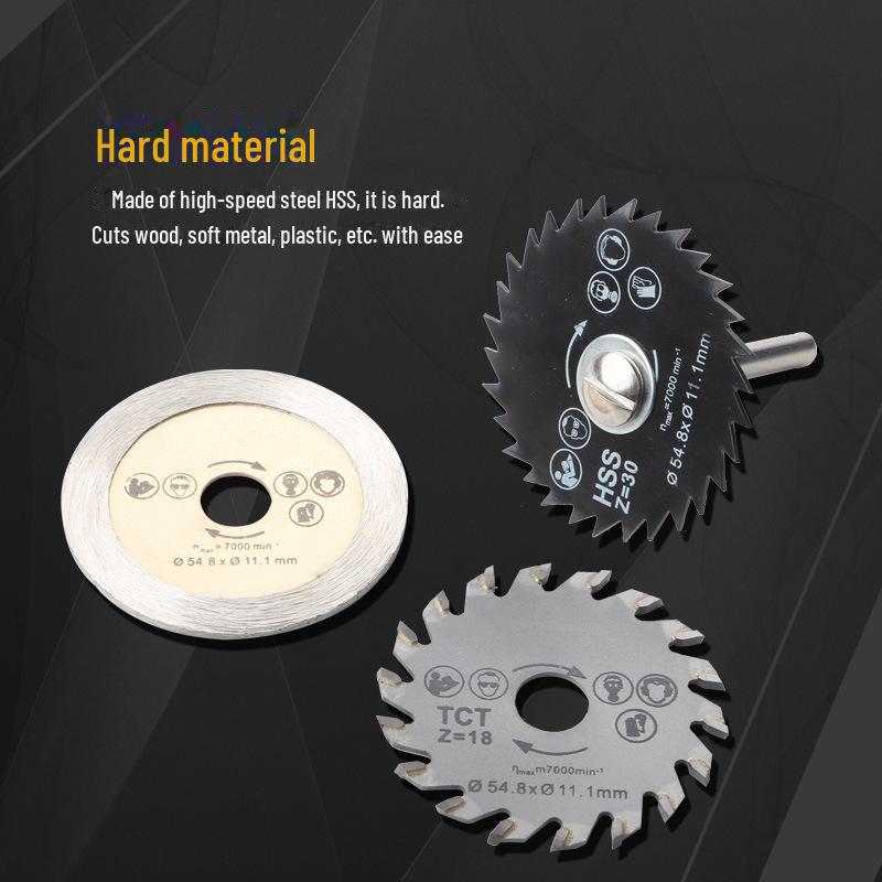 Mini HSS Circular Saw Blades for Woodworking and Metal Cutting, Electric Grinding Slices