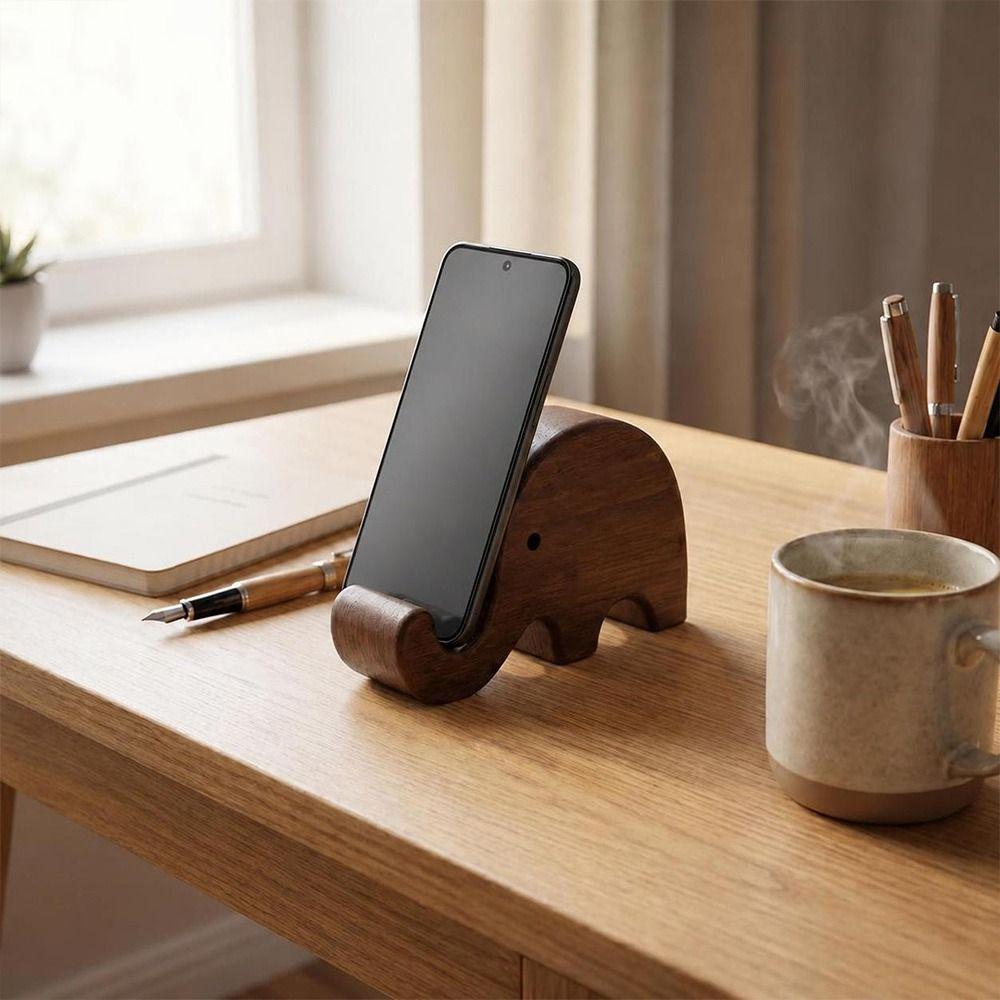 Elephant Shape Desktop Phone Holder Portable Ergonomic Stand Hands-Free Video Stand Desktop Use