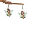Festive Santa Claus & Easter Bunny Acrylic Earrings - Cute, Cartoon Dangle Design