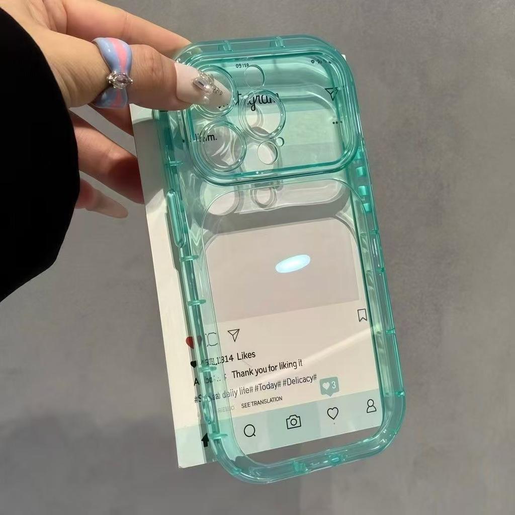 Transparent second mobile phone case is suitable for Apple 11 mobile phone iphone11promax rainbow shell candy color hard case