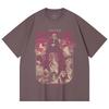 230 g/m² 100% Baumwolle Demon Slayer V21 Dämonen Print Unisex Schweres Baumwoll-T-Shirt