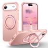 For iPhone 17 Pro Max/17 Air/17 Pro Case, 360° Magnetic Swivel Ring Holder with Metal Stand, Shockproof Anti-Vibration Cover
